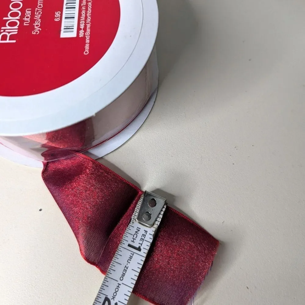Bundle Of Colorful Crate&Barrel Wired Gift Wrapping Ribbon